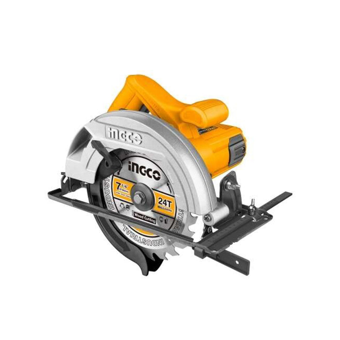 INGCO CS18578 1200W Electric Circular Saw with 5000rpm, 185mm Blade, Adjustable Cutting Depth and Bevel Cutting