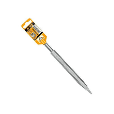 INGCO SDS PLUS Pointed Chisel 14x250mm for Concrete, Brickwork, and Sand Blasting Finishing (Sold per pcs) | DBC0112501