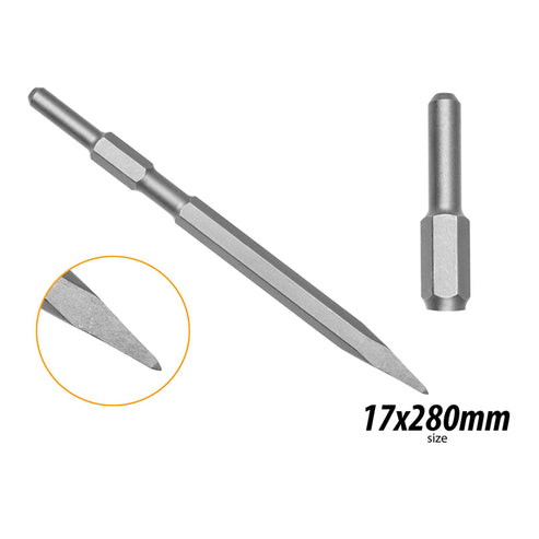 INGCO SDS Hex Pointed Chisel 17x280mm for SDS Hex Chuck System Rotary ...