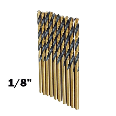[CLEARANCE] INGCO 1/8" Cobalt HSS Drill Bits (10pcs/Pack) Abrasive and Heat Resistant for Metal | DBT11001083