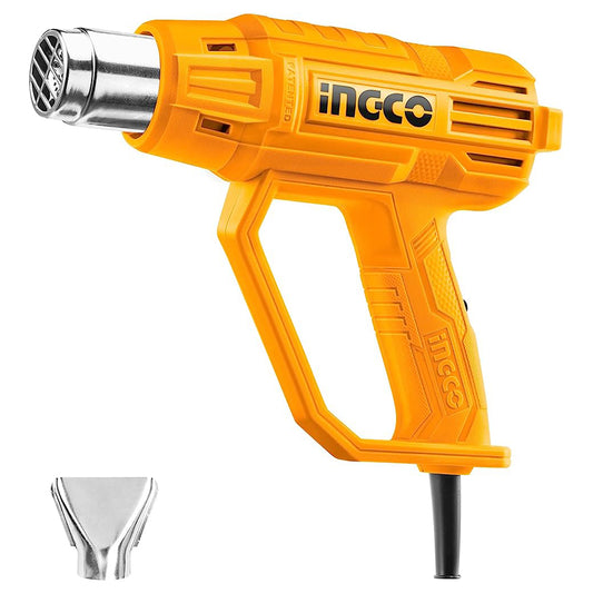 INGCO 2000W Electric Heat Gun SS Super Select with Nozzle and Adjustable Wind Speed Level | HG2000385