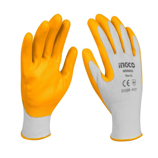 INGCO Nitrile Oil Resistant Rubber Gloves (XL) | HGNG01