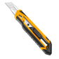 INGCO 7" inches (173mm) Snap-Off Blade Cutter Knife with SK5 Blade, Flat Push Button | HKNS16518