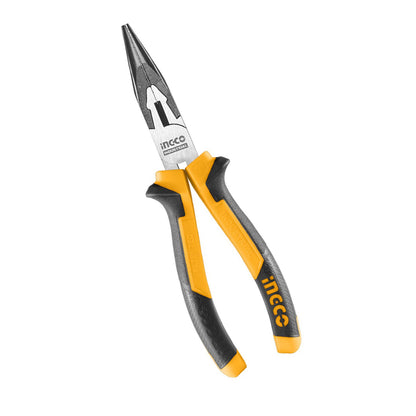 [CLEARANCE] INGCO 6" Industrial Long Nose Pliers TPR Two-Color Handle Cr-V Material | HLNP28168