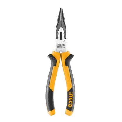 [CLEARANCE] INGCO 6" Industrial Long Nose Pliers TPR Two-Color Handle Cr-V Material | HLNP28168