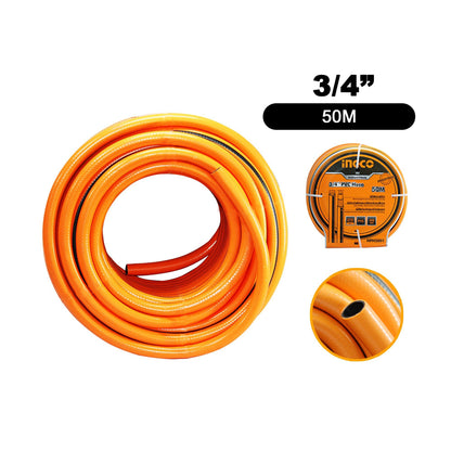 Ingco HPH5001 50M PVC Light Duty 3/4" Garden Hose Opaque with 300psi Burst Value for Gardening Equipment and Accessories