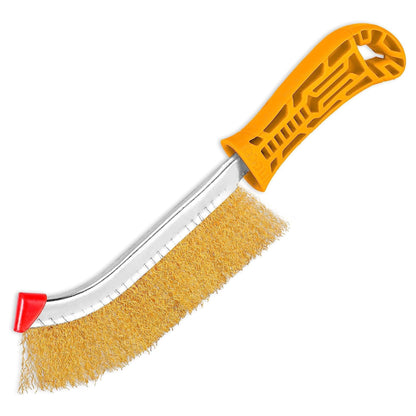 [CLEARANCE] INGCO 10" (250mm) Universal Stainless Wire Brush with Plastic Handle | HWB02250