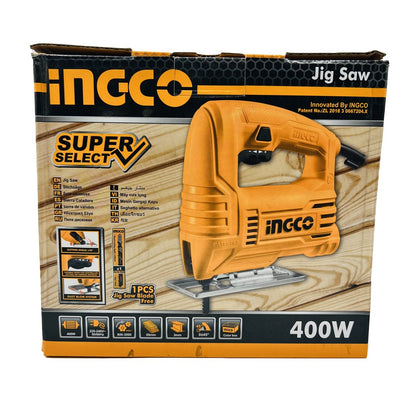 [CLEARANCE] INGCO JS400285P 400W Electric Jig Saw with 3000rpm and Saw Blades for Wood and Steel