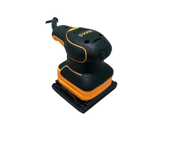 [CLEARANCE] INGCO PS2416 240W Heavy Duty Industrial Palm Sander and Polisher with 14000 RPM, 3 pieces 80 Grit and 2 pieces 120 Grit Sandpaper Sheet Set and Nylon Buffing Pad