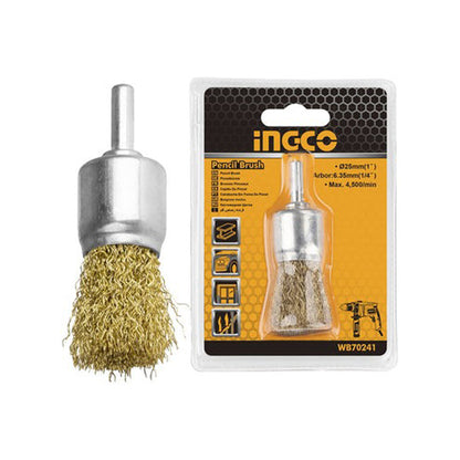INGCO 1" End Pencil Brush for Drill 1/4" | WB70241