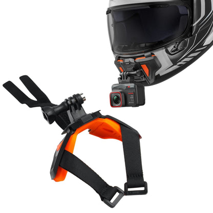 Insta360 Motorcycle Full Face Helmet Chin Mount for Action Camera First Person POV Vlogging CINCHUX/B