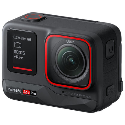 Insta360 Ace Pro 2 / Pro 8K AI-Powered Waterproof Action Camera with Leica Lens, 1/1.3" Sensor, FlowState Stabilization & Horizon Lock, Active HDR,  Gesture & Voice Control, Flip Touchscreen