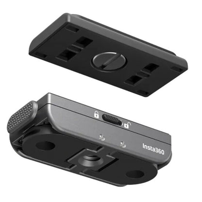 Insta360 Magnetic Quick Release Mount for Action Camera with 1/4" Threaded Hole and Fold-Out 2-Prong Mount CINSAAVH