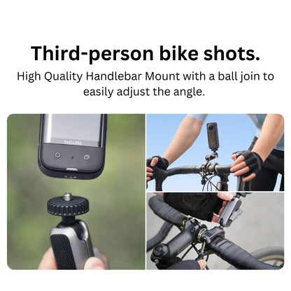 Insta360 Bike Kit for Action Camera with Bicycle Handlebar Mount and Chest Strap CINSAAVN