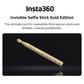 Insta360 114cm Invisible Selfie Stick (Gold Edition) for Action Camera with Extendable Length of 9.2 to 44.9 Inches CINSBAVB