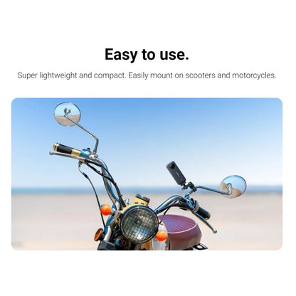 Insta360 Motorcycle Rear View Mirror Mount for Action Camera with Adjustable Clamp and Diameter Adapters for 6mm / 8mm / 10mm / 12mm / 14mm CINSBAVH