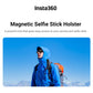 Insta360 Magnetic Selfie Stick Holster with Quick Release Mounting and Supports Invisible Selfie Stick with Action Camera for Backpack Strap or Waist Belt CINSBAVK