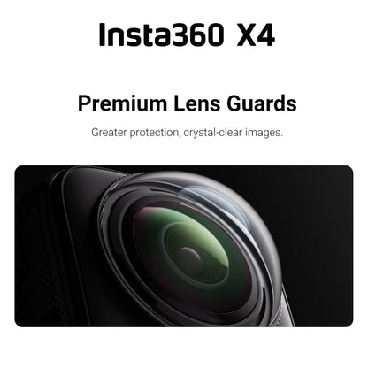 Insta360 X4 Premium Lens Guard Set with (2pcs) Protective High-Transparency Tempered Glass with Multi-layer Coating and Tool-free Installation for Action Camera CINSBBMF