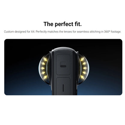 Insta360 X4 Premium Lens Guard Set with (2pcs) Protective High-Transparency Tempered Glass with Multi-layer Coating and Tool-free Installation for Action Camera CINSBBMF