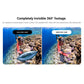 Insta360 X4 Invisible Dive Case with Seamless Crystal Clear 360° Video and Waterproof Submersible Depth Up to 164ft. for Action Camera CINSBBMG