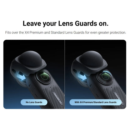 Insta360 X4 Silicone Lens Cap with Full Coverage Protection for Action Camera CINSBBMK