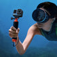 Insta360 Floating Hand Grip for Waterproof Action Camera with Non-Slip Handle, Wrist Strap, and 2-Prong to 1/4" Mount Adapter CINSCAVA