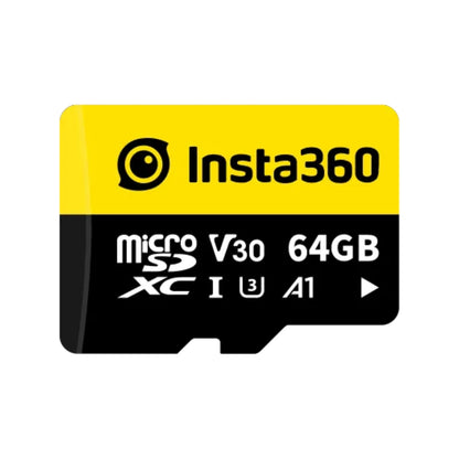 Insta360 512GB / 256GB / 128GB / 64GB microSDXC UHS-I Class 3 V30 A1 / A2 Micro SD Memory Card for X4 / X3 / X2 / X, Ace Pro / Ace, ONE RS Twin / 4K / 1-Inch, Sphere, ONE R, and Other Action Cameras