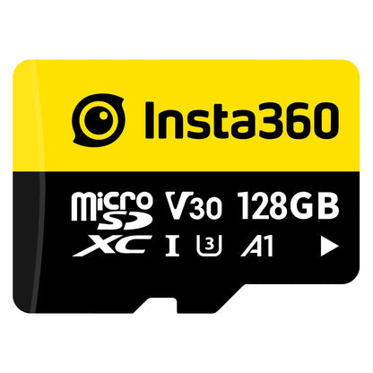 Insta360 512GB / 256GB / 128GB / 64GB microSDXC UHS-I Class 3 V30 A1 / A2 Micro SD Memory Card for X4 / X3 / X2 / X, Ace Pro / Ace, ONE RS Twin / 4K / 1-Inch, Sphere, ONE R, and Other Action Cameras
