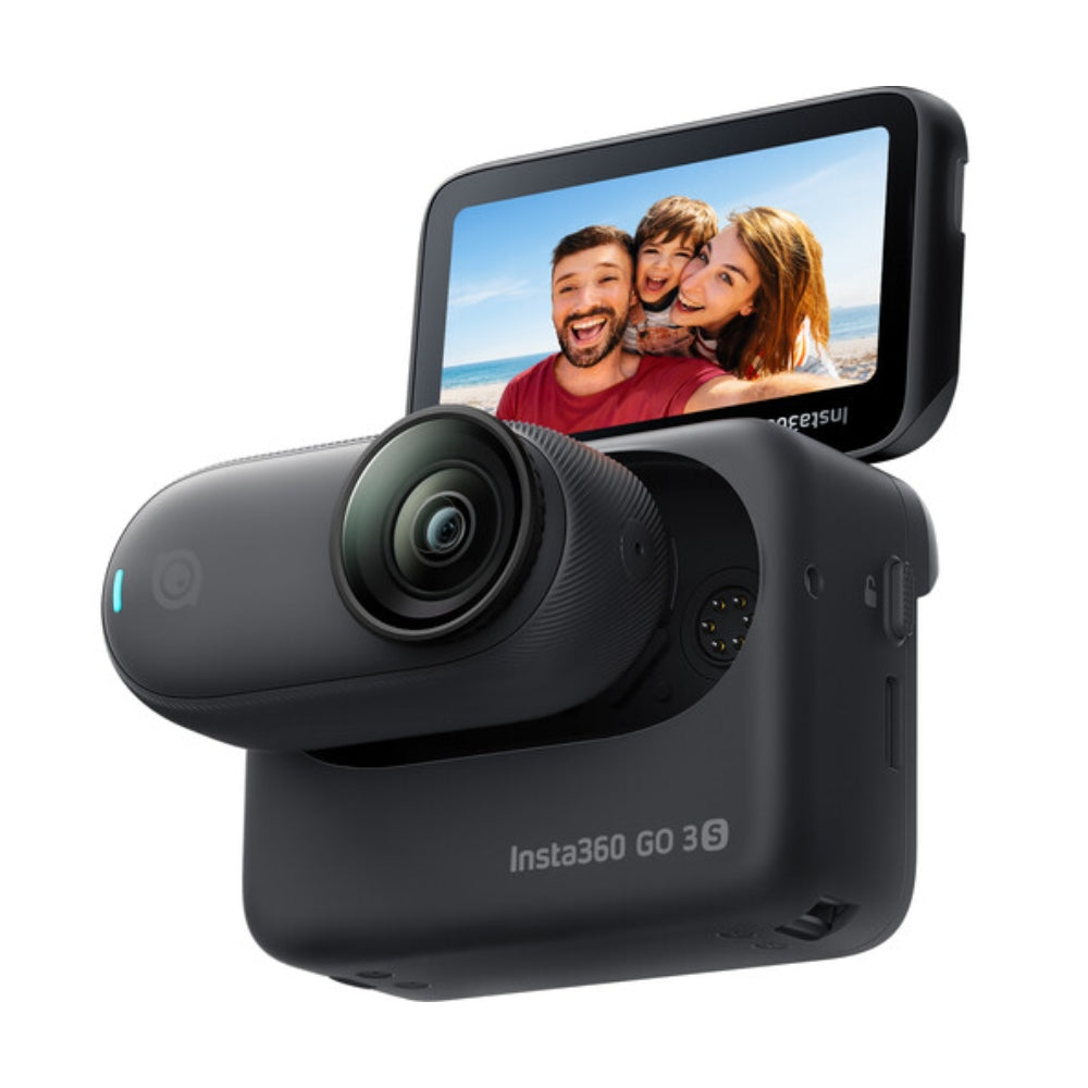 Insta360 GO 3S / GO 3 4K Tiny Waterproof Action Camera with 128GB / 64GB Built-In Memory Storage, Flip Screen Touch Display, Flow-State Image Stabilization, Voice Control 2.0, Magnetic Mounting System, Bluetooth and Wi-Fi Connectivity