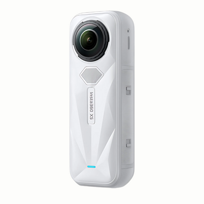 Insta360 X5 8K UHD 360° Action Camera Essential Bundle Kit, CMOS 72MP, Active HDR, Replaceable Lens, 49ft Waterproof, 2400mAh Max 185Mins Battery Life, Invisible Selfie Stick for Content Creation & Moto Vlogs | Midnight Black | Satin White