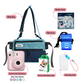 FUJIFILM Instax Mini 12 Instant Camera Club Kit Bundle Pack with Mini Glossy Film 10s, Sling Bag, Waterproof Case, Keychain Photo Holder and Sticker Pack | Blue Green Pink Purple White
