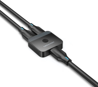 Vention 4K UHD 60Hz 2-In 1-Out HDMI 2.0 Bidirectional Switcher with Onboard Source and Display Toggle Switch, 30m Transmission Range with HDR and 3D Visual Effect Support for TV Monitors and Projectors | AKOB0