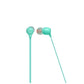 JBL Tune 115BT In-Ear Bluetooth Earphones with In-Line Volume and Audio Remote Controls, Built-In Microphone, and Up to 8 Hours of Playtime - Coral, Gray, Teal
