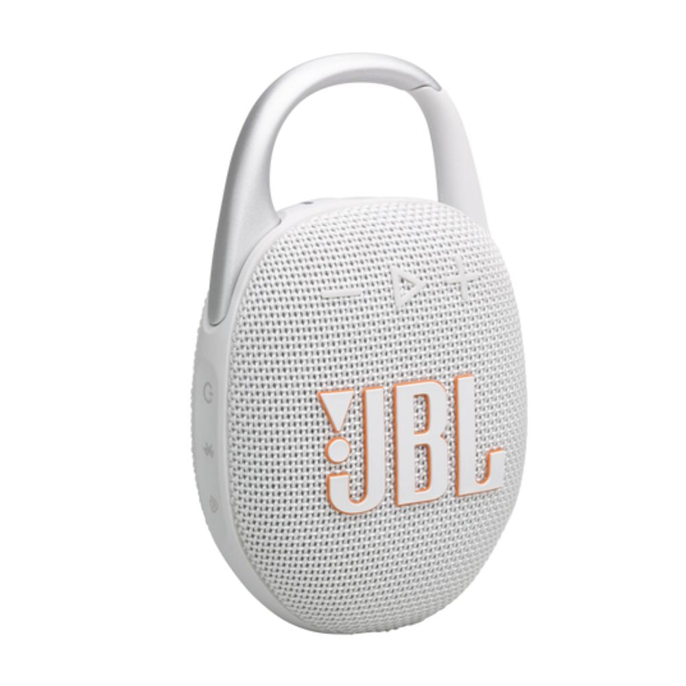 JBL CLIP 5 Ultra Portable IP67 Waterproof Bluetooth Speaker with Up to 15Hrs Battery Life with Playtime Boost Mode, Supports Multi-Speaker Connection via Auracast App - Black, Black-Orange, Blue, Pink, Purple, Red, Sand, Squad, White