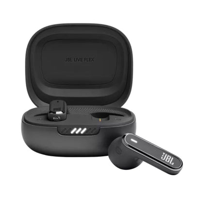 JBL Live Flex True Wireless Bluetooth Earbuds with Adaptive Noise Cancelling, IP54 Waterproof Rating, and Up to 40 Hours of Total Playtime - Black, Blue, Rose Gold, Silver