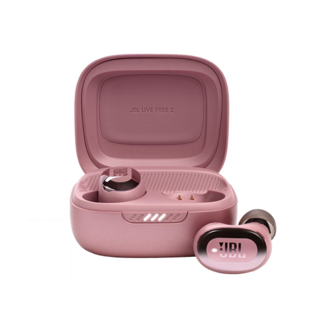 JBL Live Free 2 NC+ True Wireless Bluetooth Earbuds with Active Noise Cancelling, IPX5 Water Resistance, and Up to 35 Hours of Total Playtime - Black, Silver, Blue, Rose Gold
