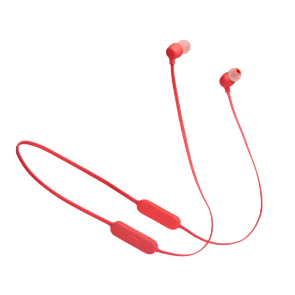 JBL Tune 125BT In-Ear Bluetooth Earphones with In-Line Volume and Audio Remote Controls, Built-In Microphone, and Up to 16 Hours of Playtime - Black, Gray, Mint, Red, White