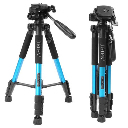 [CLEARANCE] Jeifn by Zomei Q111 4-Section Portable Travel Camera Tripod with 58" Max Height, 5Kg Max Payload with QR Quick Release Plate and Aluminum Construction
