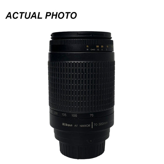 [PRE OWNED] Nikon AF Nikkor 70-300mm f 4 -5.6G Used Telephoto Lens F-Mount DX/ FX format Screw Drive AF AutoFocus with 9 Rounded Aperture Blades