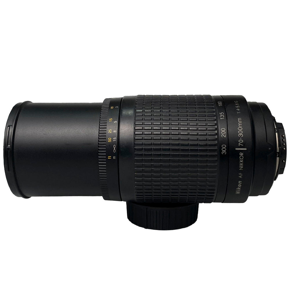 [PRE OWNED] Nikon AF Nikkor 70-300mm f 4 -5.6G Used Telephoto Lens F-Mount DX/ FX format Screw Drive AF AutoFocus with 9 Rounded Aperture Blades