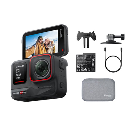 Insta360 Ace Pro 2 / Pro 8K AI-Powered Waterproof Action Camera with Leica Lens, 1/1.3" Sensor, FlowState Stabilization & Horizon Lock, Active HDR,  Gesture & Voice Control, Flip Touchscreen