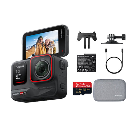 Insta360 Ace Pro 2 / Pro 8K AI-Powered Waterproof Action Camera with Leica Lens, 1/1.3" Sensor, FlowState Stabilization & Horizon Lock, Active HDR,  Gesture & Voice Control, Flip Touchscreen
