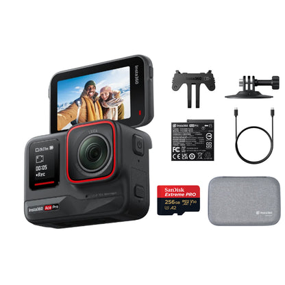 Insta360 Ace Pro 2 / Pro 8K AI-Powered Waterproof Action Camera with Leica Lens, 1/1.3" Sensor, FlowState Stabilization & Horizon Lock, Active HDR,  Gesture & Voice Control, Flip Touchscreen