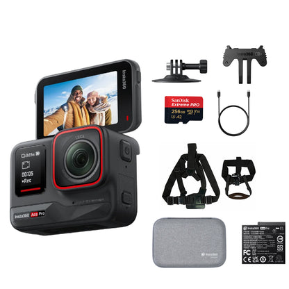 Insta360 Ace Pro 2 / Pro 8K AI-Powered Waterproof Action Camera with Leica Lens, 1/1.3" Sensor, FlowState Stabilization & Horizon Lock, Active HDR,  Gesture & Voice Control, Flip Touchscreen