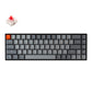 Keychron K6 68 Keys Bluetooth Wireless / Wired Compact Mechanical Keyboard with White Backlight and Hot-Swappable Switches for Mac and Windows PC Computer (Red Linear, Brown Tactile) K6U1 K6U3