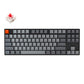 Keychron K8 87 Keys Bluetooth Wireless / Wired Tenkeyless Mechanical Keyboard with Hot-Swappable Switches and White LED Backlight for Mac and Windows PC Computer (Red Linear) K8G1