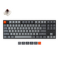 Keychron K8 87 Keys Bluetooth Wireless / Wired Tenkeyless Mechanical Keyboard with Optical Hot-Swappable Switches and RGB Backlight for Mac and Windows PC Computer (Red Linear, Brown Tactile) K8H1 K8H3