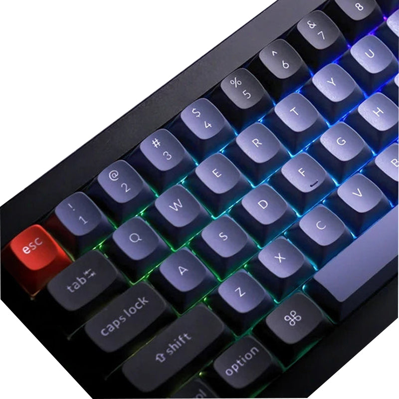 Keychron Q2 QMK 68 Keys Compact Wired Tenkeyless Mechanical Keyboard with RGB Backlight and Hot-Swappable Switches and Programmable Knob Version for Mac and Windows PC Computer (Blue Clicky, Brown Tactile) (Carbon Black) Q2C2 Q2C3