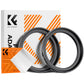 K&F Concept 2-PC Step-Up Rings (Small-to-Large) Aluminum Filter Adapters for Camera Lenses to fit Larger Lens Filters with Microfiber Cleaning Cloth & Storage Case