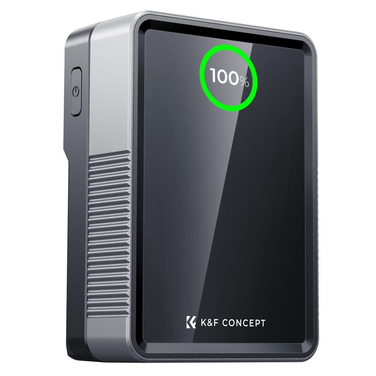 K&F Concept KF-V99 V-Mount Battery Mini / Pro / SE Series – 99Wh / 50Wh, 6700mAh / 3400mAh Capacity, USB-C PD Fast Charging, USB-A, BP, D-Tap & DC Ports for Cameras, Camcorders, Monitors, Studio Lights Photography & Videography